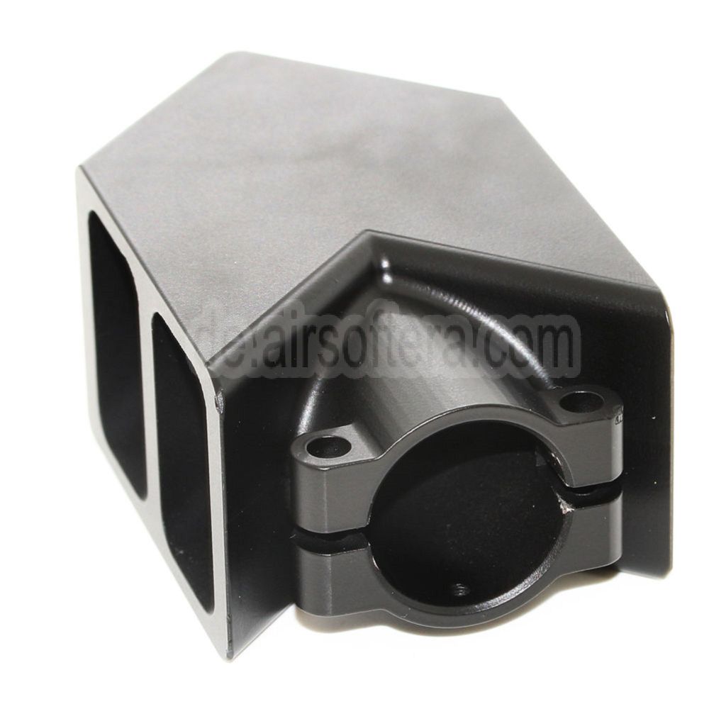 AirsoftEra CNC Aluminium Tank Mündungsbremse Mündungsfeuerdämpfer Geeignet für Snow Wolf M82 Airsoft Schwarz