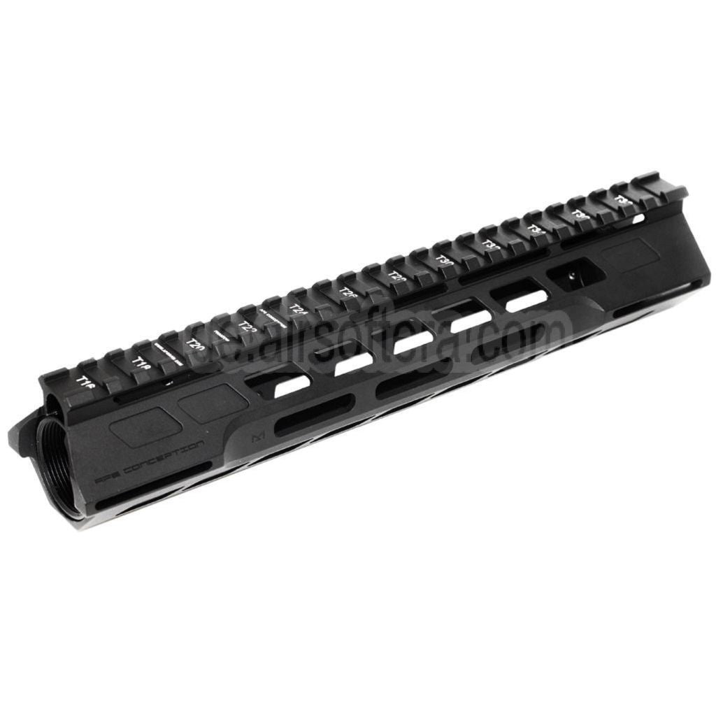 APS CNC 10 Zoll PER Phantom 3.0 M-LOK Handschutz Schienen System Geeignet für APS CYMA G&P JG Tokyo Marui M4 M16 Serie AEG Gewehre Airsoft Schwarz