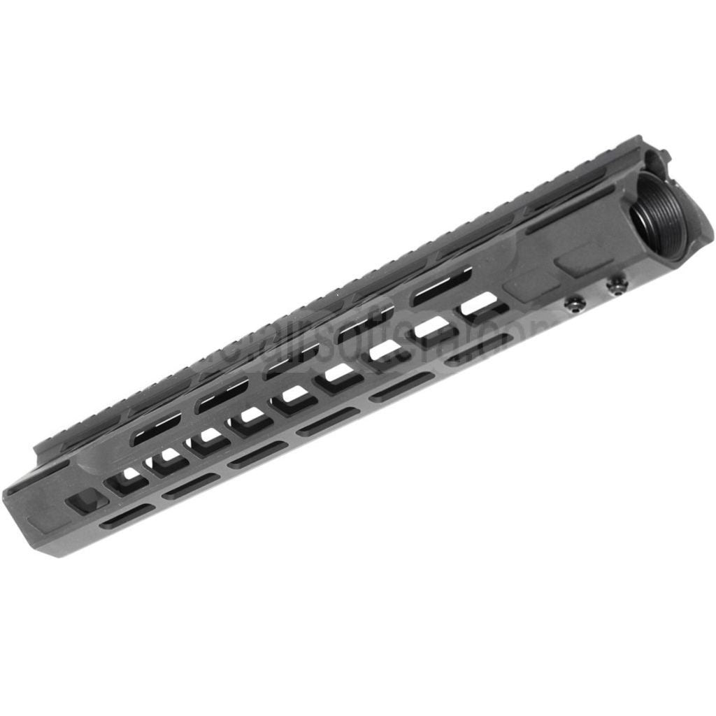 APS CNC 13.5 Zoll PER Phantom 4.0 M-LOK Handschutz Schienen System Geeignet für APS CYMA G&P JG Tokyo Marui M4 M16 Serie AEG Gewehre Airsoft Schwarz