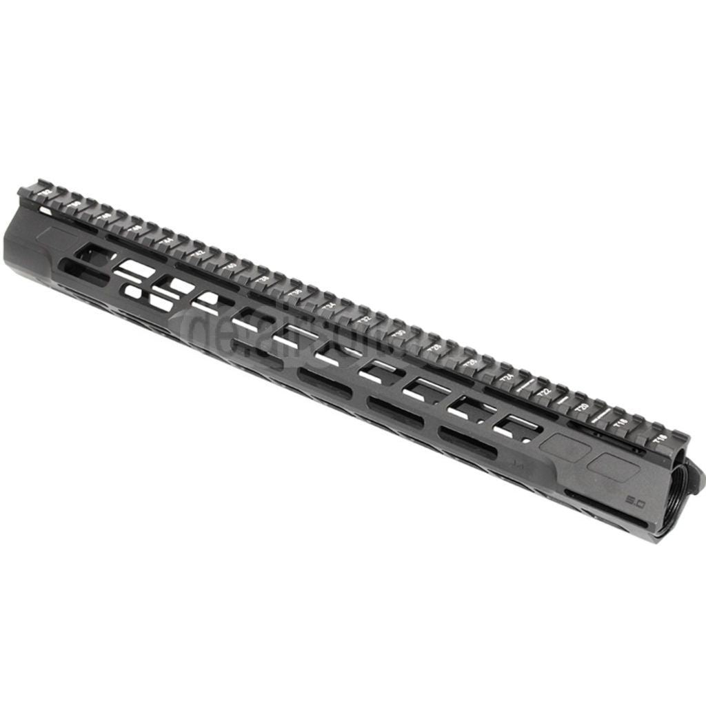 APS CNC 15 Zoll PER Phantom 5.0 M-LOK Handschutz Schienen System Geeignet für APS CYMA G&P JG Tokyo Marui M4 M16 Serie AEG Gewehre Airsoft Schwarz