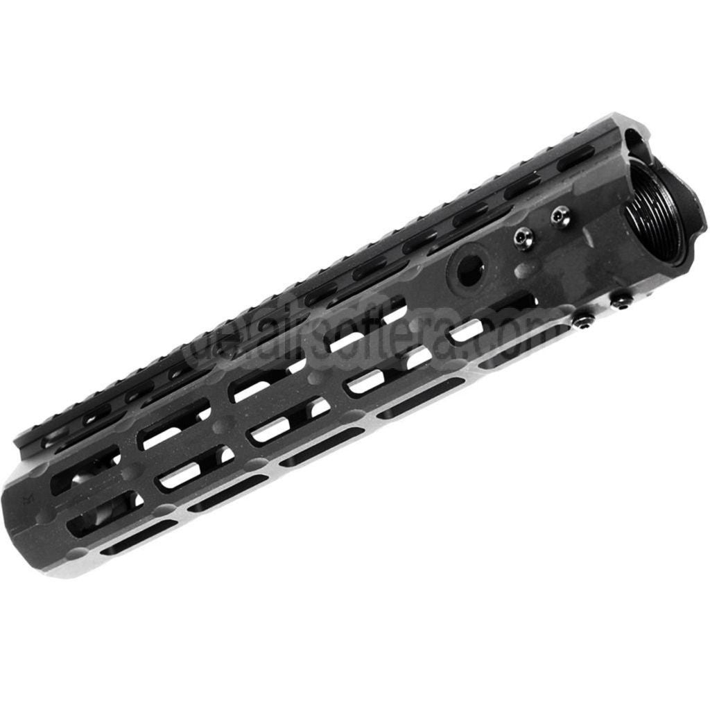 APS CNC 10 Zoll Evolution Tech 3.0 M-LOK Handschutz Schienen System Geeignet für APS CYMA G&P JG Tokyo Marui M4 M16 Serie AEG Gewehre Airsoft Schwarz
