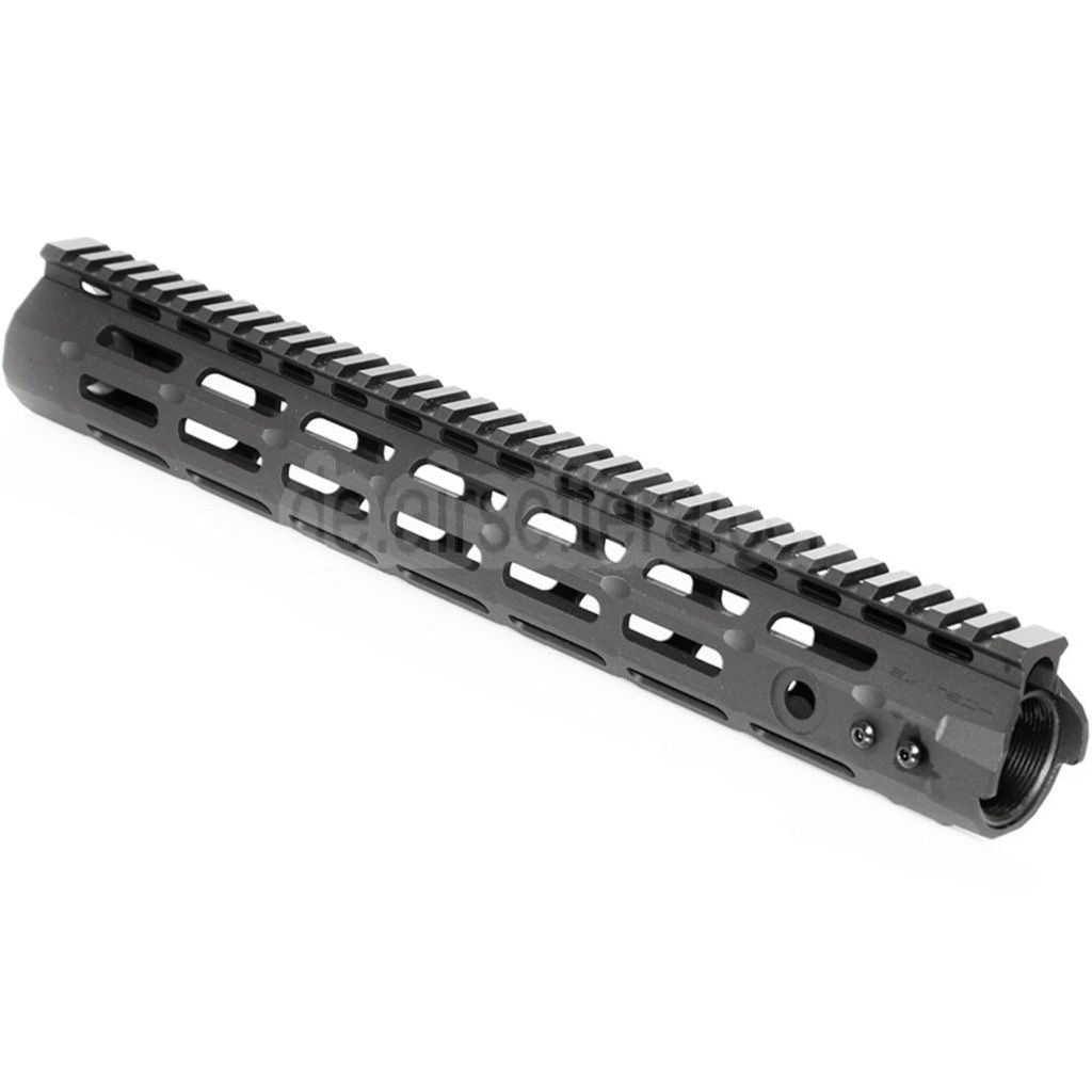 APS CNC 13.5 Zoll Evolution Tech 4.0 M-LOK Handschutz Schienen System Geeignet für APS CYMA G&P JG Tokyo Marui M4 M16 Serie AEG Gewehre Airsoft Schwarz