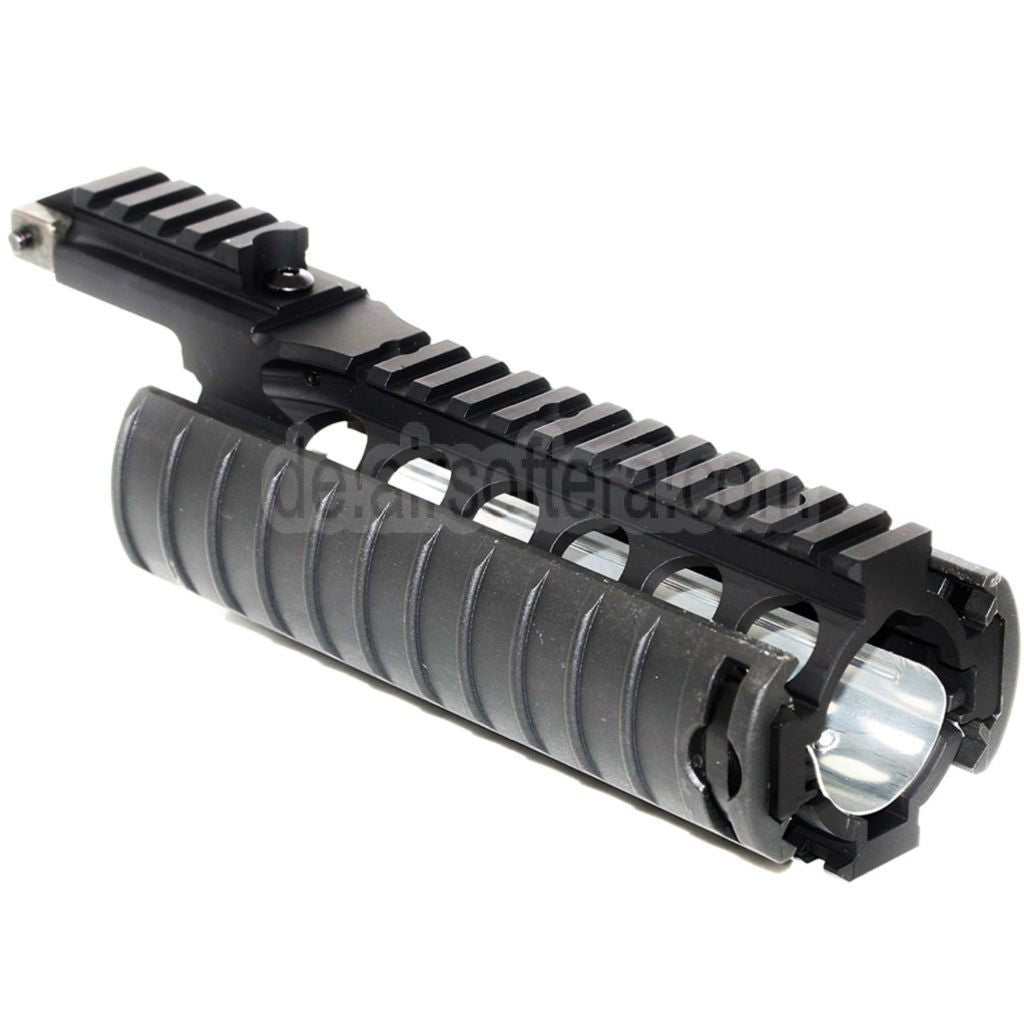 CYMA CNC Aluminum 210mm RAS Handschutz Schienen System mit Rail Cover Geeignet für Tokyo Marui M4 M16 Serie AEG / WA M4 M16 Serie GBB Gewehre Airsoft Schwarz