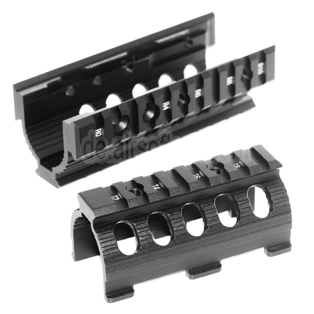 CYMA CNC Aluminum 135mm Handschutz Schienen System Geeignet für Tokyo Marui D-Boys CYMA APS VFC Matrix AK74U Serie AEG Gewehre Airsoft Schwarz