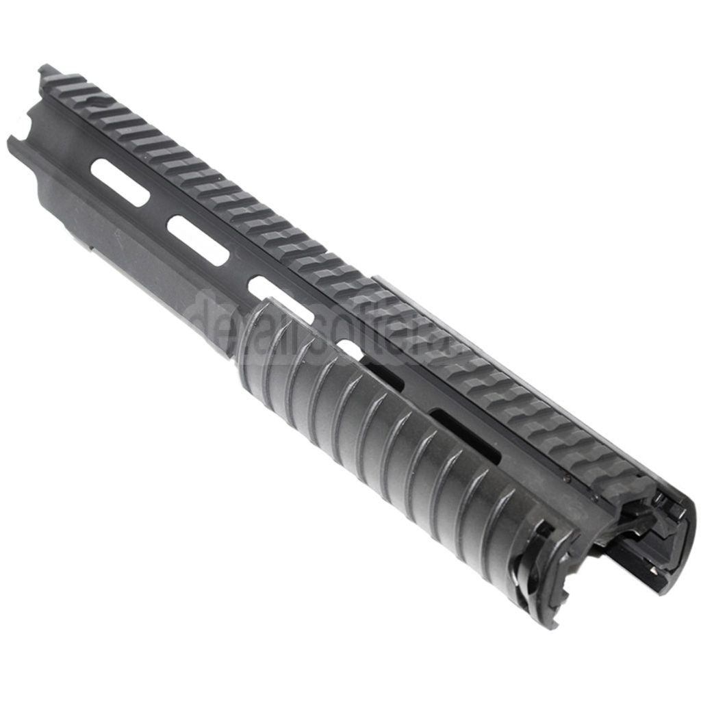 CYMA CNC Aluminum 370mm RAS Handschutz Schienen System mit Schienenabdeckung Geeignet für CYMA Tokyo Marui G&P JG M14 Serie AEG Gewehre Airsoft Schwarz