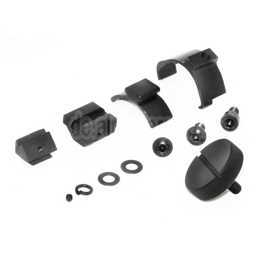 CYMA CNC Aluminum 370mm RAS Handschutz Schienen System mit Schienenabdeckung Geeignet für CYMA Tokyo Marui G&P JG M14 Serie AEG Gewehre Airsoft Schwarz