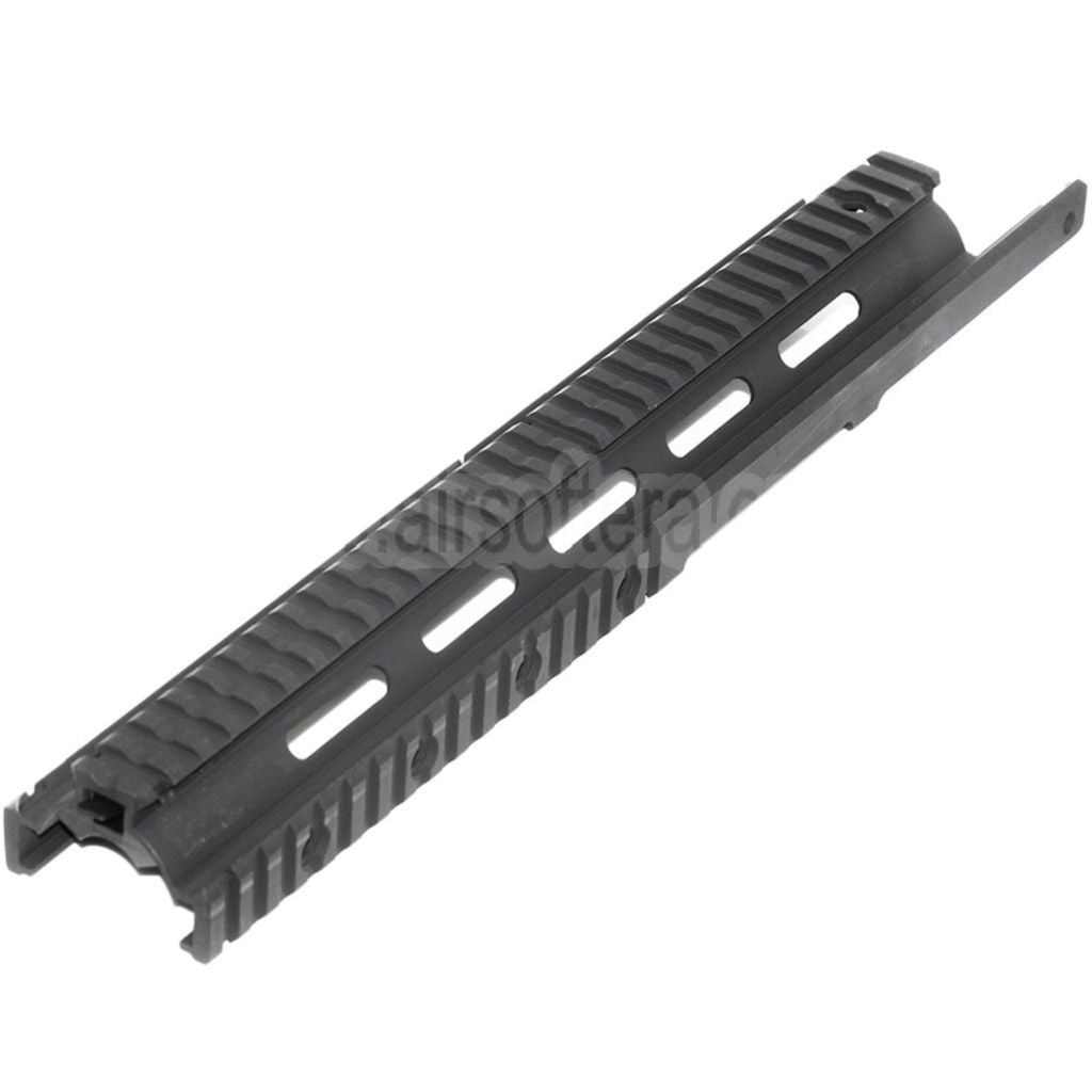 CYMA CNC Aluminum 370mm RAS Handschutz Schienen System mit Schienenabdeckung Geeignet für CYMA Tokyo Marui G&P JG M14 Serie AEG Gewehre Airsoft Schwarz