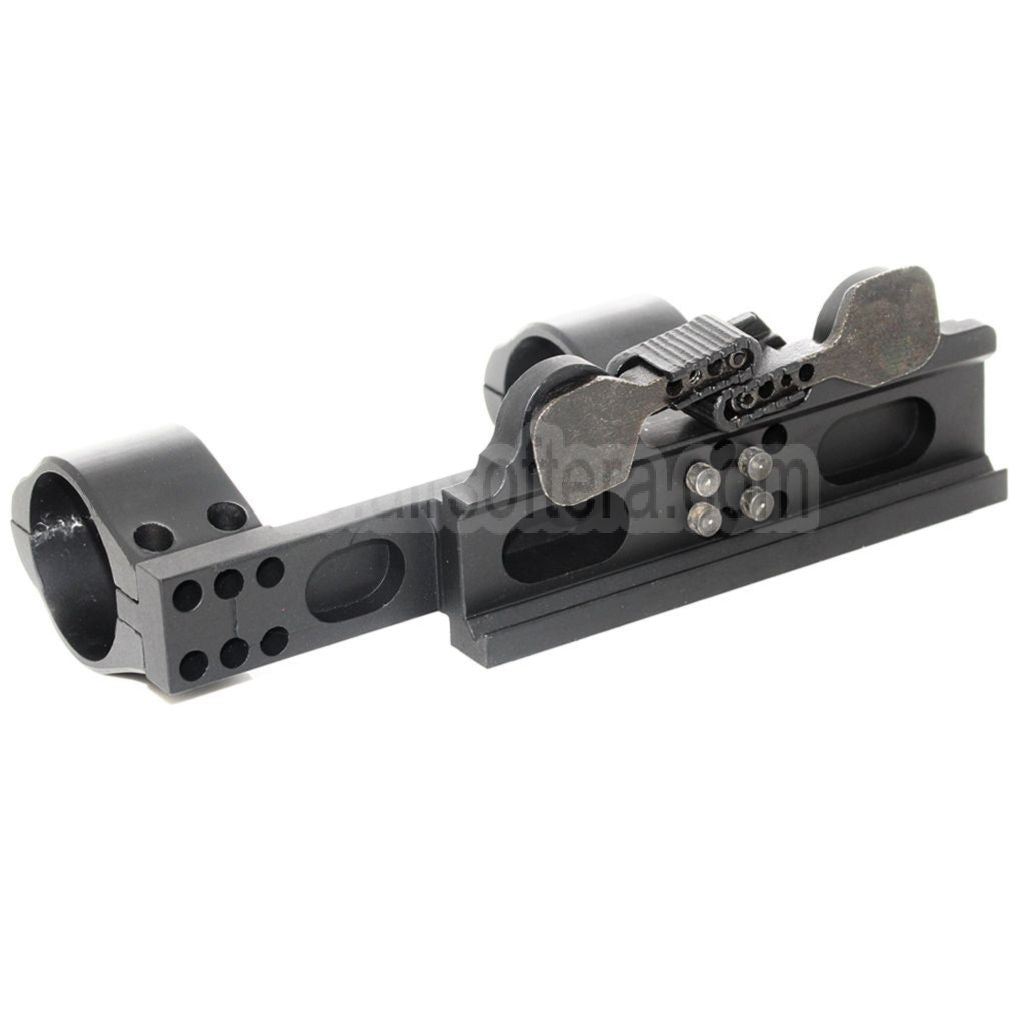 CYMA Tactical Stil 30mm QD Doppelring Visierhalterung Doppelte Zielfernrohrmontage Schwarz