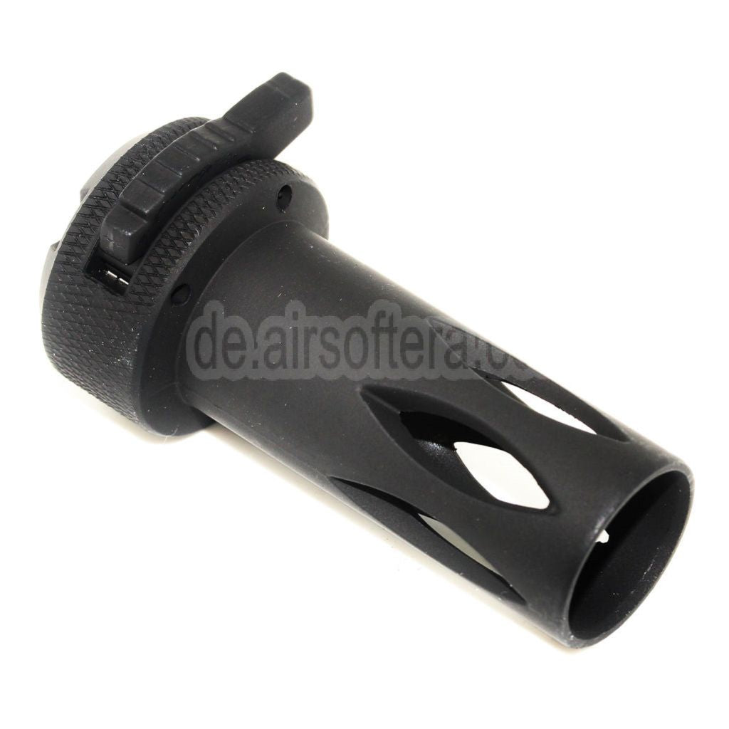 CYMA Metall QD Mündungsfeuerdämpfer Geeignet für CM041 CM049 MP5 Serie AEG Gewehre Airsoft Schwarz
