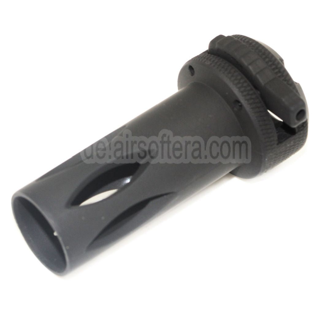 CYMA Metall QD Mündungsfeuerdämpfer Geeignet für CM041 CM049 MP5 Serie AEG Gewehre Airsoft Schwarz