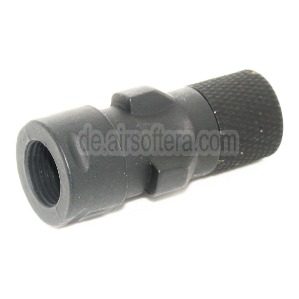 CYMA Metall Mündungsfeuerdämpfer Muzzle Adapter Geeignet für CM041 CM049 MP5 AEG Gewehre Airsoft Schwarz