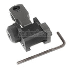 AirsoftEra MAD BUIS Stil Klappbare Kimme Geeignet für Standard 20mm RIS RAS Schiene