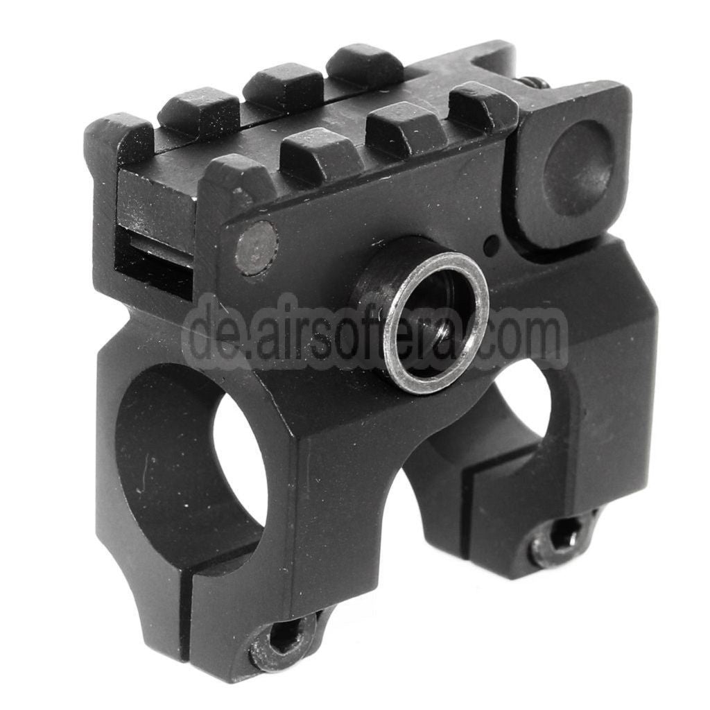 AirsoftEra Vltor Stil Hochklappen Korn mit 20mm Schiene Geeignet für M4 M16 AEG Gewehre
