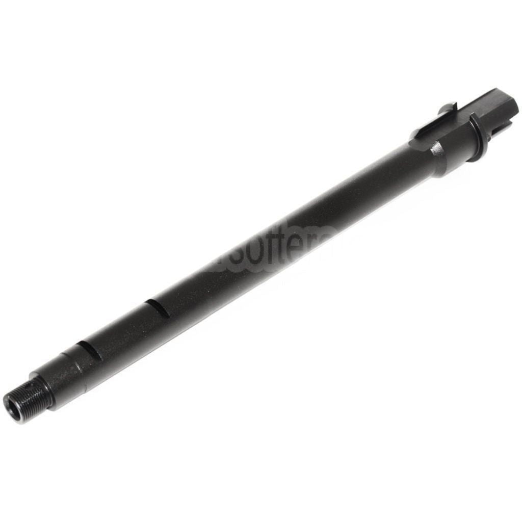 E&C 10/11 Zoll Aluminium M4CQB Außenlauf -14mm CCW Gegen den Uhrzeigersinn Geeignet für M4 M16 Serie AEG Gewehre Airsoft Schwarz