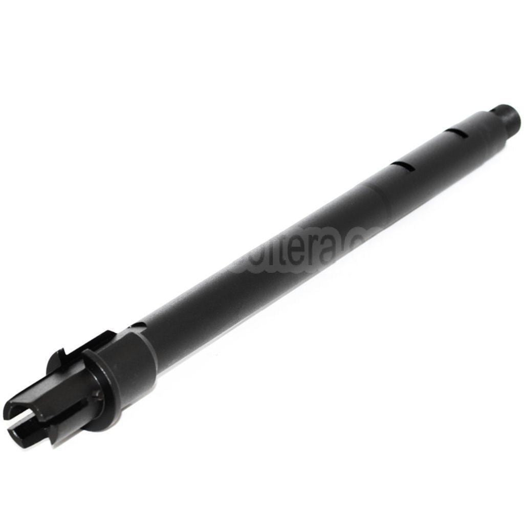 E&C 10/11 Zoll Aluminium M4CQB Außenlauf -14mm CCW Gegen den Uhrzeigersinn Geeignet für M4 M16 Serie AEG Gewehre Airsoft Schwarz