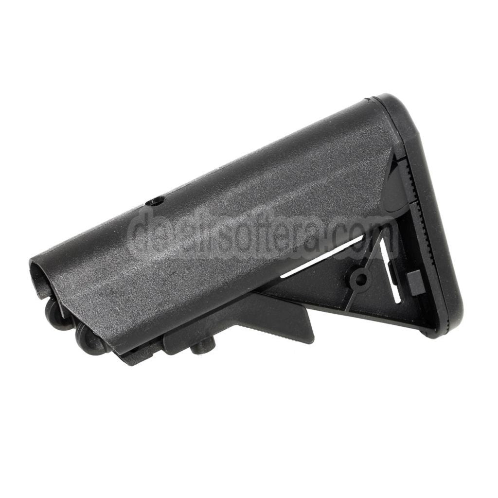 E&C Polymer MK18 MOD 0 LMT Kran Schaft Geeignet für Tokyo Marui M4 M16 Serie AEG Gewehre Airsoft Schwarz