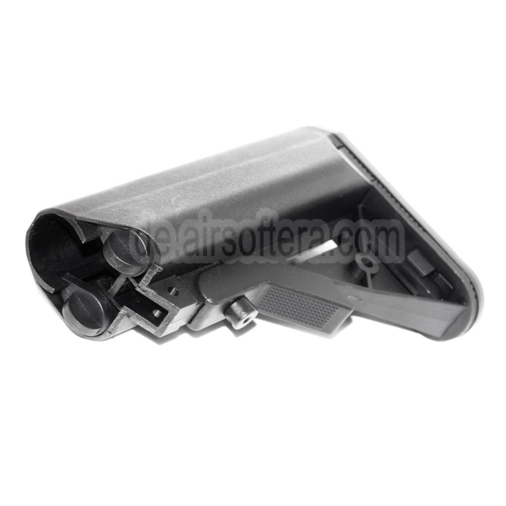 E&C Polymer MK18 MOD 0 LMT Kran Schaft Geeignet für Tokyo Marui M4 M16 Serie AEG Gewehre Airsoft Schwarz