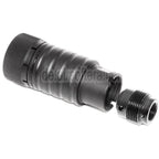 CYMA Einstellbares Soundverstärkungs design AK74 Mündungsfeuerdämpfer Geeignet für -14mm CCW Gegen den Uhrzeigersinn Lauf Gewehre Airsoft Schwarz