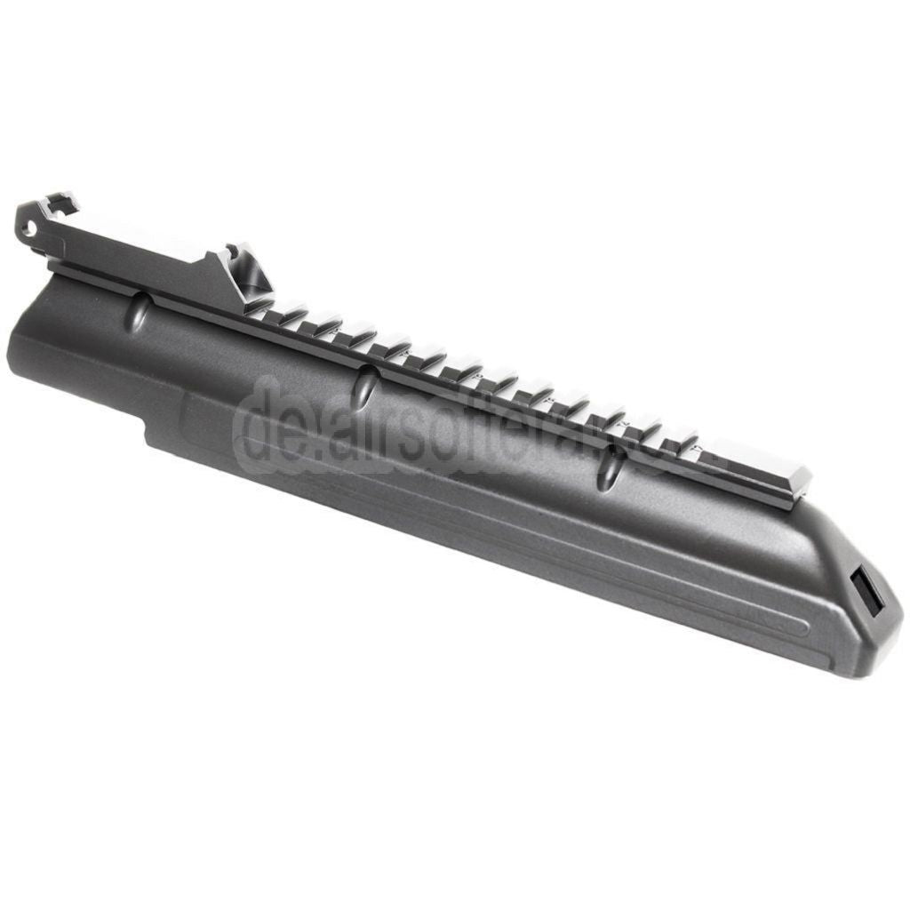 CYMA Obere Empfängerabdeckung mit 20mm Taktikschienen Kimme Geeignet für D-Boys JG Jing Gong Golden Eagle CYMA Tokyo Marui AKS74U Serie AEG Gewehre Airsoft Schwarz