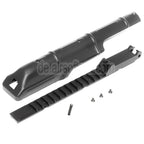 CYMA Obere Empfängerabdeckung mit 20mm Taktikschienen Kimme Geeignet für D-Boys JG Jing Gong Golden Eagle CYMA Tokyo Marui AKS74U Serie AEG Gewehre Airsoft Schwarz