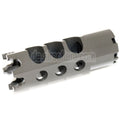 AirsoftEra 84mm DTK-1 Stil Mündungsbremse Mündungsfeuerdämpfer mit Adapter Geeignet für -14mm CCW Gegen den Uhrzeigersinn Lauf Gewehre