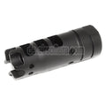 AirsoftEra 64mm Dragon 556 AK Stil Metall Mündungsbremse Mündungsfeuerdämpfer geeignet für -14mm CCW Gewehre mit gegen den Uhrzeigersinn gedrehtem Lauf Schwarz