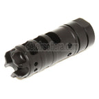 AirsoftEra 68mm Dragon AK Stil Metall Mündungsbremse Mündungsfeuerdämpfer geeignet für -14mm CCW Gewehre mit gegen den Uhrzeigersinn gedrehtem Lauf Schwarz