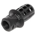 AirsoftEra 55mm Top Hat Mündungsfeuerdämpfer Mündungsbremse Geeignet für -14mm CCW Gegenuhrzeigersinn Gewinde Lauf Gewehre Schwarz