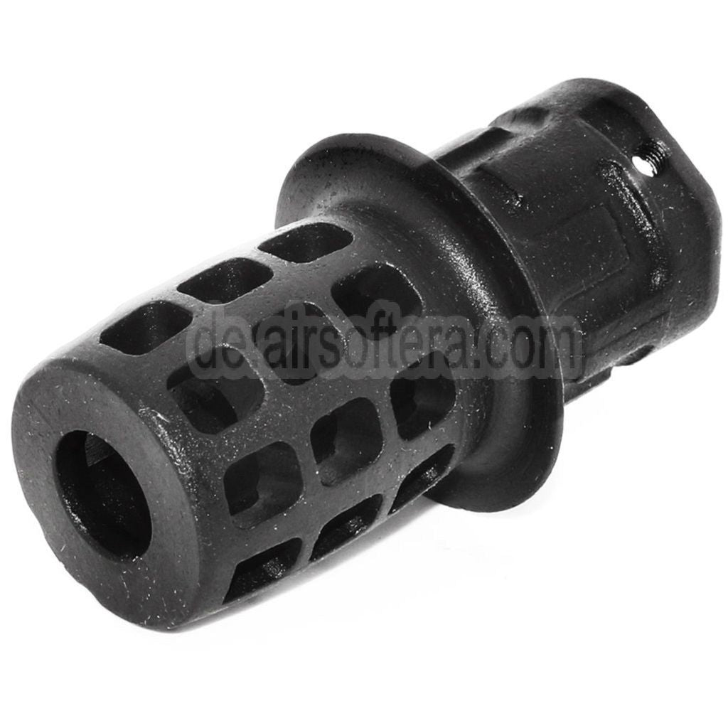 AirsoftEra 55mm Top Hat Mündungsfeuerdämpfer Mündungsbremse Geeignet für -14mm CCW Gegenuhrzeigersinn Gewinde Lauf Gewehre Schwarz