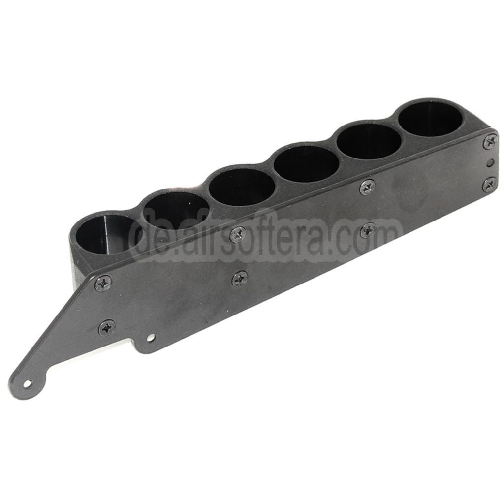 CYMA 6 Schrotpatronen Halter Metall Carrier Geeignet für CYMA Tokyo Marui M870 Schrotflinte Airsoft