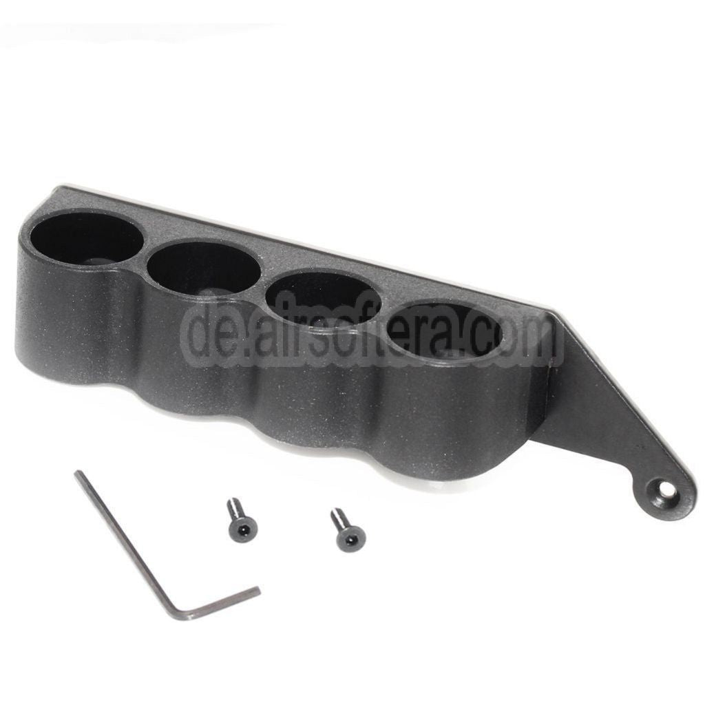 CYMA 6 Stück (30rd jede) Plastik Schrotflinte Schrotpatronen Magazin mit 4-Schalen-Halter Metall Carrier Geeignet für CYMA Tokyo Marui M870 Schrotflinte Airsoft