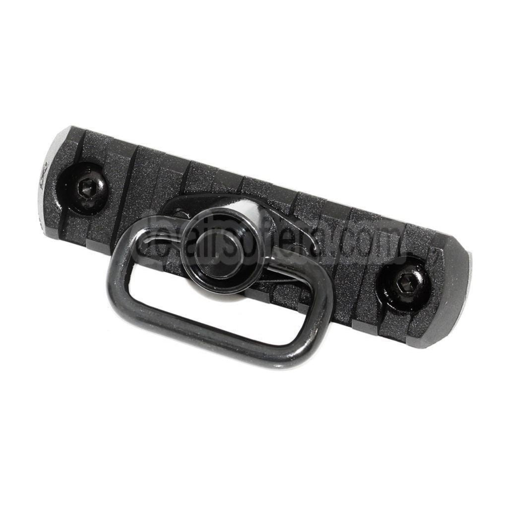 APS 7-Slots MIL-STD 1913 Rail M-LOK Schienen Segmentplatte mit QD Riemenwirbel