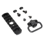 APS 7-Slots MIL-STD 1913 Rail M-LOK Schienen Segmentplatte mit QD Riemenwirbel