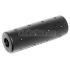 5KU 102mm Aluminium Stubby Schalldämpfer Laufverlängerungsrohr Geeignet für -14mm CCW Gegen den Uhrzeigersinn Lauf Gewehre Airsoft Schwarz