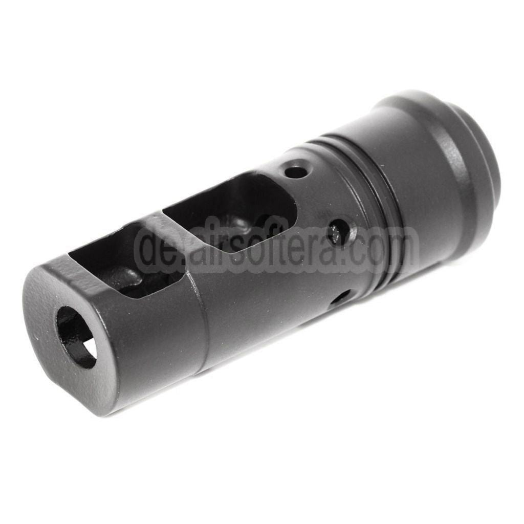 AirsoftEra 62mm SF-556 Mündungsbremse Mündungsfeuerdämpfer Geeignet für -14mm CCW Counter-Clockwise Thread Barrel Gewehre
