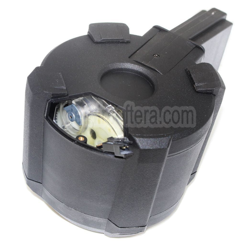 BATTLEAXE 1400rd Klangsteuerung Elektrisch Trommelmagazin Geeignet für M4 M16 Serie AEG Gewehre Airsoft Schwarz