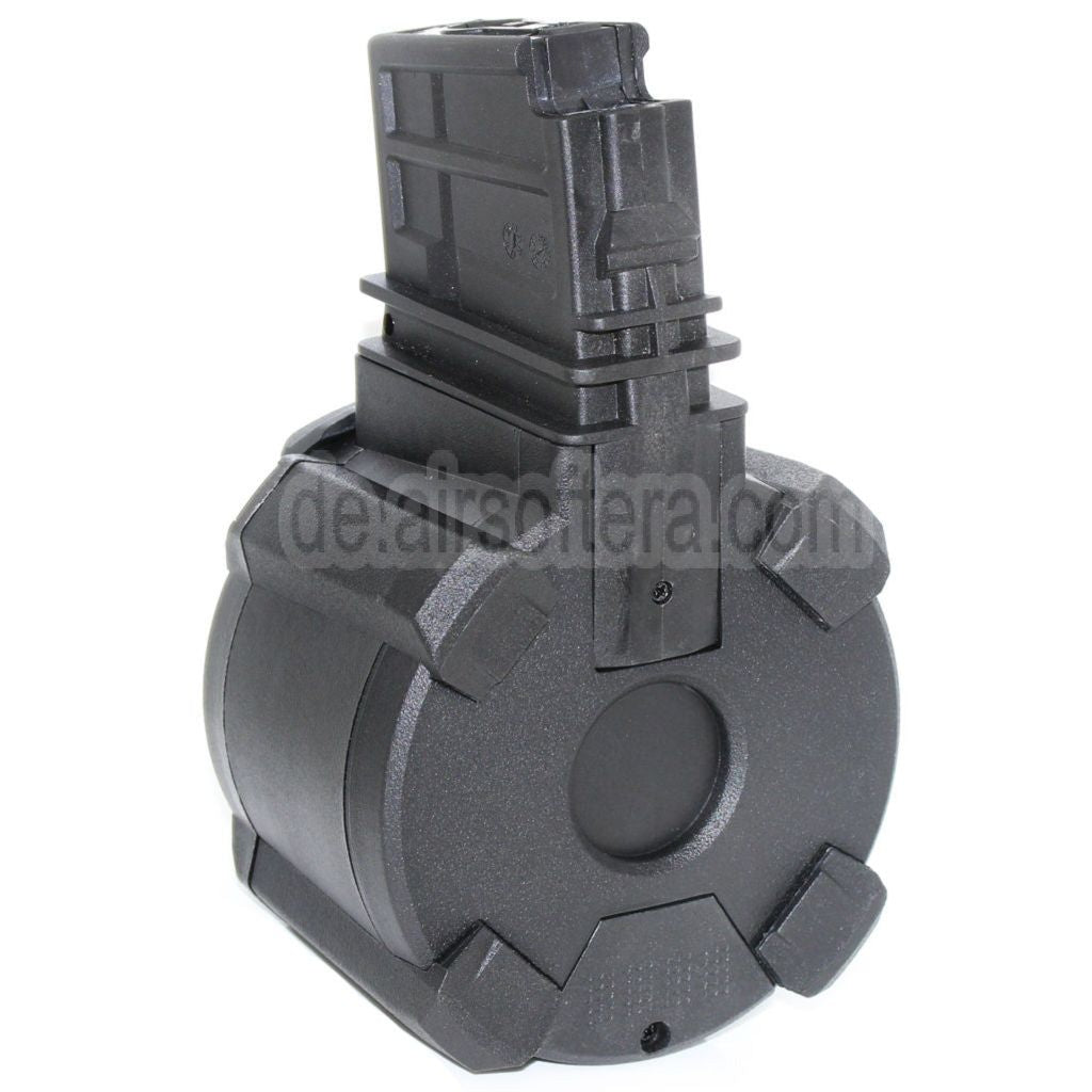 BATTLEAXE 1400rd Elektrisch Trommelmagazin Geeignet für G36 Serie AEG Gewehre Airsoft