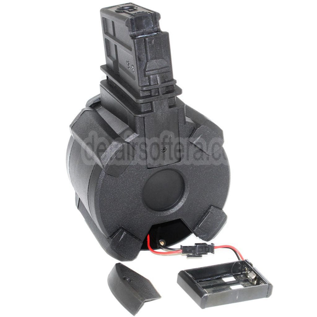 BATTLEAXE 1400rd Klangsteuerung Elektrisch Trommelmagazin Geeignet für G36 Serie AEG Gewehre Airsoft