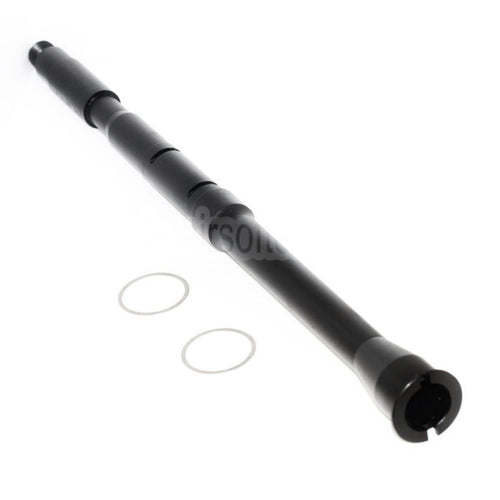 5KU 14.5 Zoll Aluminium Einteiliger Außenlauf -14mm CCW Gegen den Uhrzeigersinn Geeignet für WA M4 Serie GBB Gewehre Airsoft Schwarz