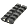 APS 5-Slot Picatinny 20mm Anpassen Schiene hinteres Visier Geeignet für APS WE AW Tokyo Marui G17 G18C Serie GBB Pistolen Airsoft Schwarz