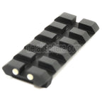 APS 5-Slot Picatinny 20mm Anpassen Schiene hinteres Visier Geeignet für APS WE AW Tokyo Marui G17 G18C Serie GBB Pistolen Airsoft Schwarz