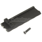 APS 5-Slot Picatinny 20mm Anpassen Schiene hinteres Visier Geeignet für APS WE AW Tokyo Marui G17 G18C Serie GBB Pistolen Airsoft Schwarz
