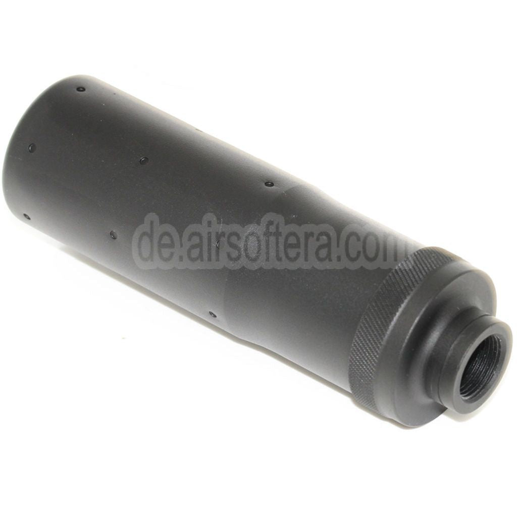 AirsoftEra 4.5 Zoll MK23 Stil Schalldämpfer Laufverlängerung Rohr Geeignet für -14mm CCW Gegen den Uhrzeigersinn Lauf Gewehre Schwarz