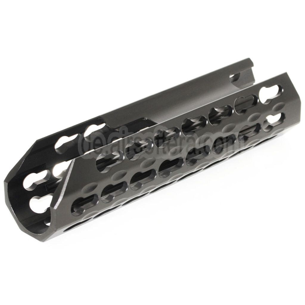AirsoftEra 183mm Keymod RAS Forend Vorderschaft Handschutz Geeignet für CYMA Tokyo Marui M870 Schrotflinte Airsoft Schwarz