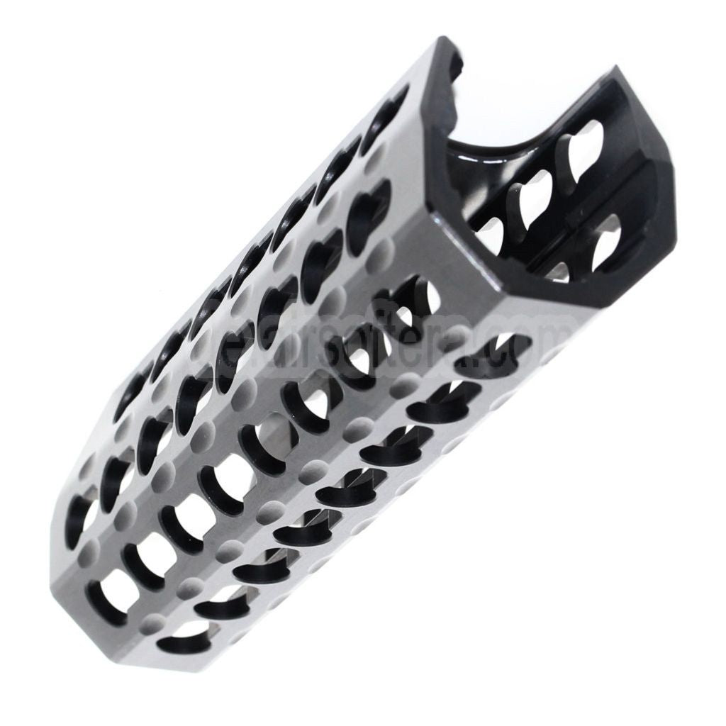 AirsoftEra 183mm Keymod RAS Forend Vorderschaft Handschutz Geeignet für CYMA Tokyo Marui M870 Schrotflinte Airsoft Schwarz