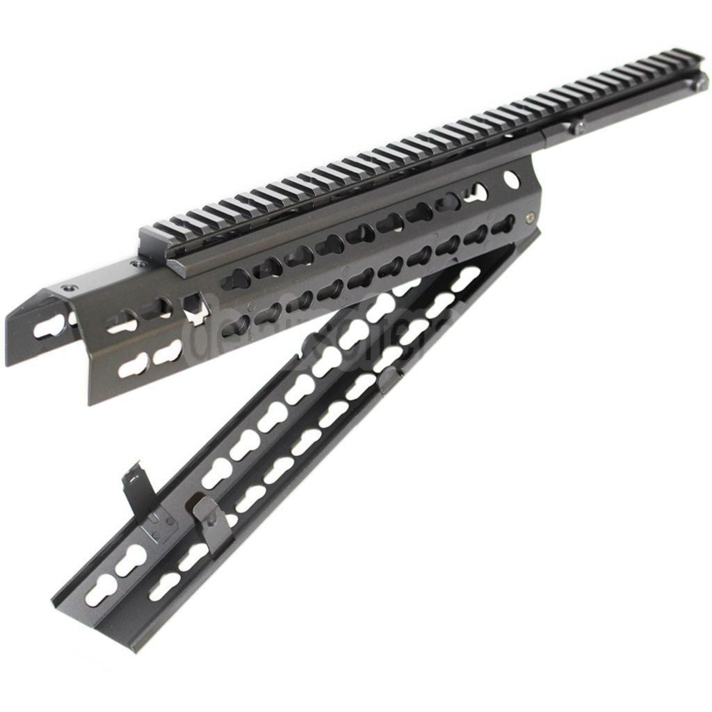 CYMA Keymod Modular Handschutz Schienen System Geeignet für CYMA CM079 Tokyo Marui M4 Serie AEG Gewehre Airsoft Schwarz