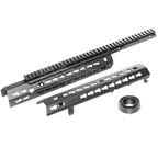 CYMA Keymod Modular Handschutz Schienen System Geeignet für CYMA CM079 Tokyo Marui M4 Serie AEG Gewehre Airsoft Schwarz