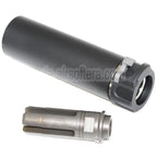 5KU 133mm SOCOM556 Mini-2 RC Schalldämpfer mit Mündungsfeuerdämpfer Geeignet für -14mm CCW Gegen den Uhrzeigersinn Lauf Gewehre Airsoft