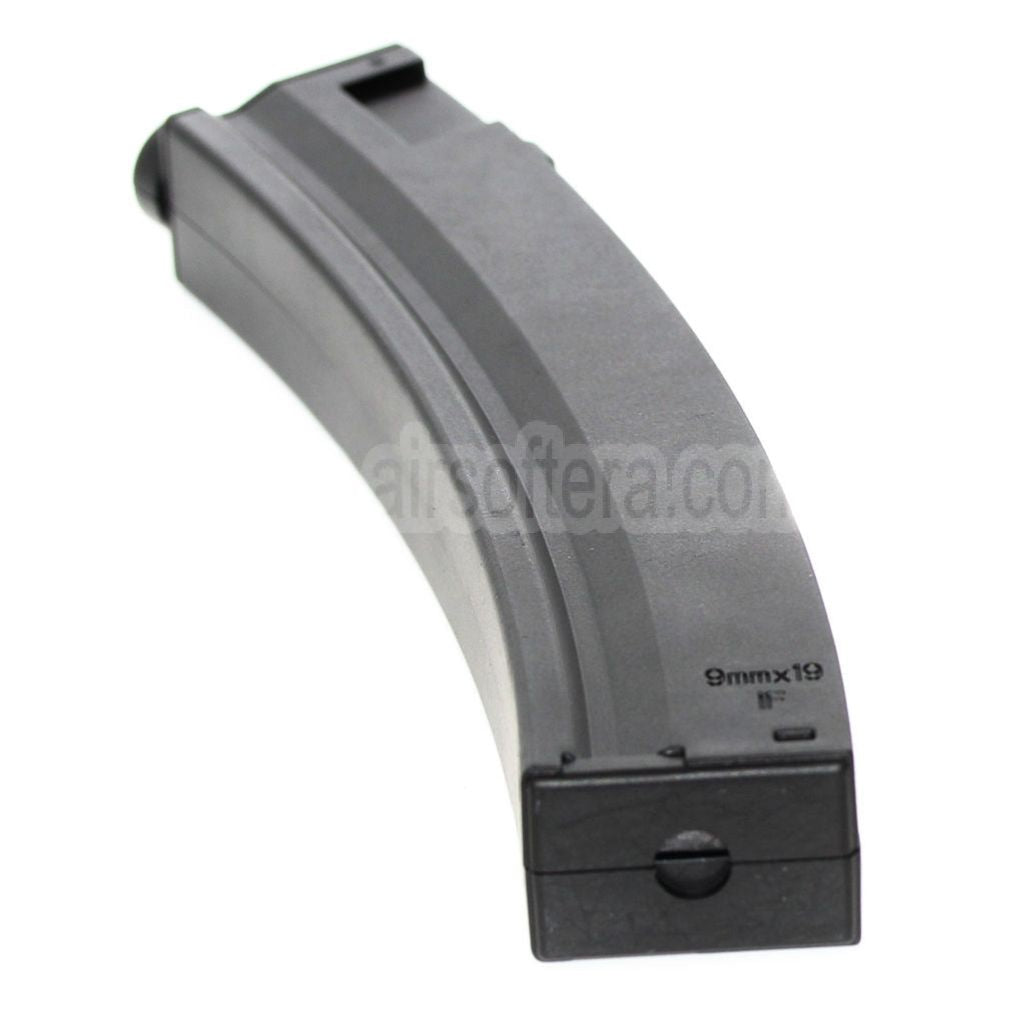 AirsoftEra 100rd Plastik Mid-Cap Magazin Geeignet für Classic Army / CYMA / G&P / Golden Eagle / JG / SRC / Tokyo Marui MP5 Serie AEG-Gewehre Schwarz