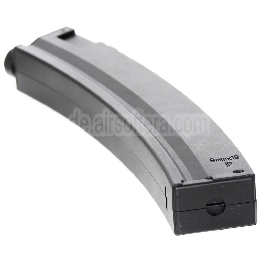 AirsoftEra 100rd Plastik Mid-Cap Magazin Geeignet für Classic Army / CYMA / G&P / Golden Eagle / JG / SRC / Tokyo Marui MP5 Serie AEG-Gewehre Schwarz
